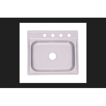 Franke Kindred Stainless Steel Top Mount 25 in. W X 22 in. L One Bowl Kitchen Sink
