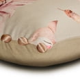 thumbnail image 2 of The HomeCentric Luxury Lumbar Pillow Cover Beige 12"x22" (30x55 cm) Cotton Nursery, Kids,Printed, Pom Pom Oblong Pillow Cover, Animal Nursery Style - Bambi Dreams, 2 of 3