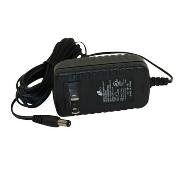 Jesco Lighting DL-PS-WP24-12 12V DC Wall Plug Power Supply- Black