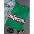 thumbnail image 3 of Unicorn Design Shaped Tee Women's -Image by Shutterstock, 3 of 4