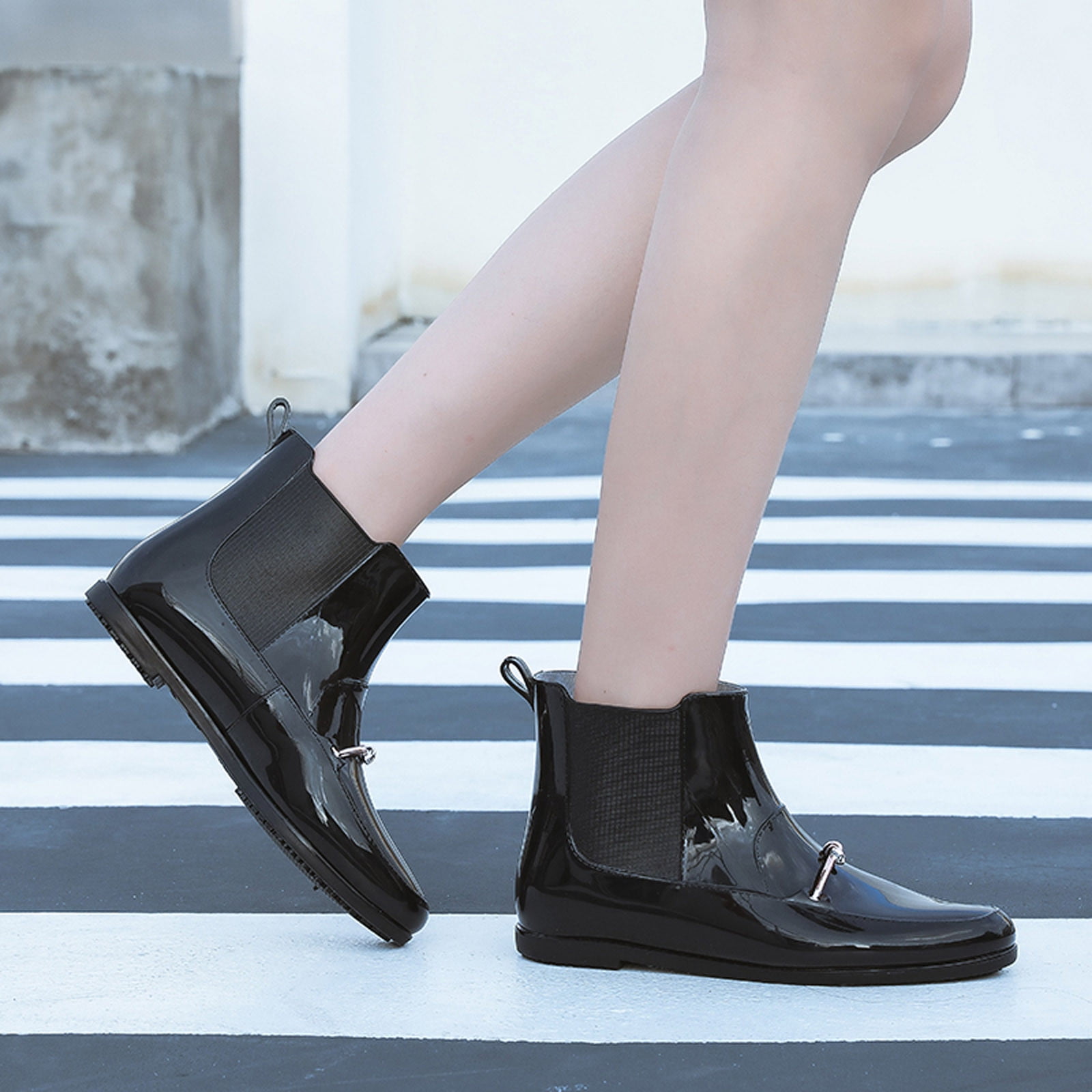 Summer Saving Clearance AXXD Rain Boots,Work Shoes Women Duck Boots Snow Boots For Women Flat Mid-Calf 2024 Ladies Women Shoes For Clearence