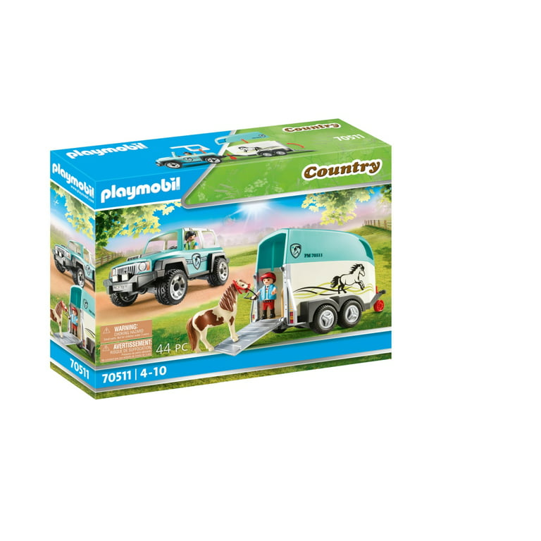 Playmobil 70511 Country - Car with Pony Trailer – HUZZAH! Toys