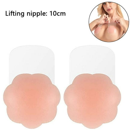 

1 pair Breast Lift Adhesive Bra Invisible Waterproof Nipple Covers for Women Provide Push up Fit All Clothing