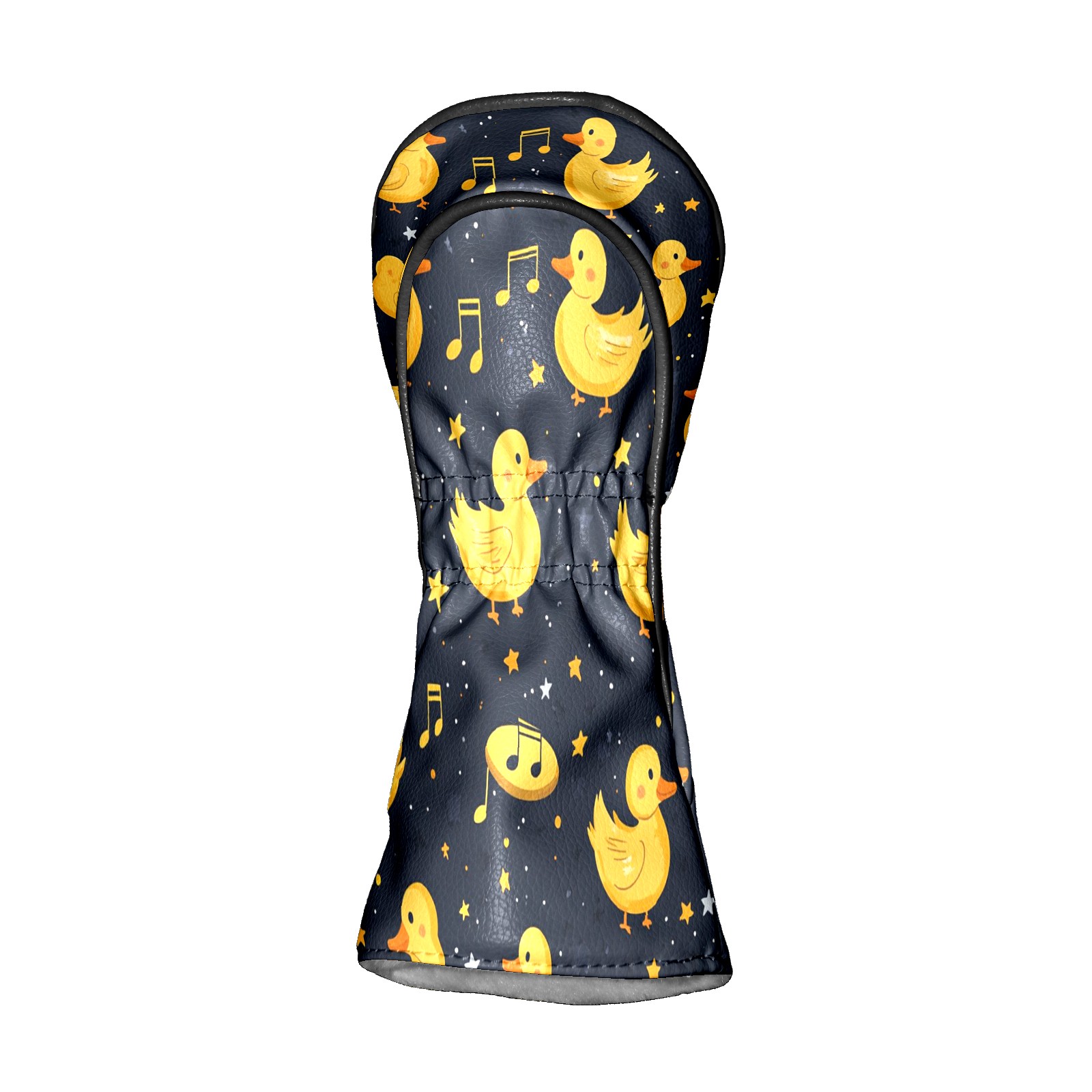 Golf Head Covers Little Yellow Duck Design for Driver, Wood & Hybrid, Premium Waterproof PU Leather with Plush Lining, Cute Animal Golf Gifts