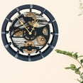 thumbnail image 4 of THE GEARS CLOCK Desk Clock with Real Moving Gears (wall clock)CA-LI_ 10 in Round Grey-White, 4 of 8