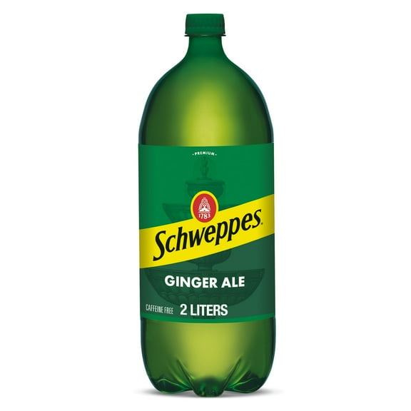 Schweppes Caffeine Free Ginger Ale Soda Pop, 2 Liter Bottle (Pack of 4)