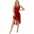 thumbnail image 3 of DPOIS Women's Lyrical Dance Dress Sheer Mesh Skirted Leotard Modern Dresses, 3 of 7