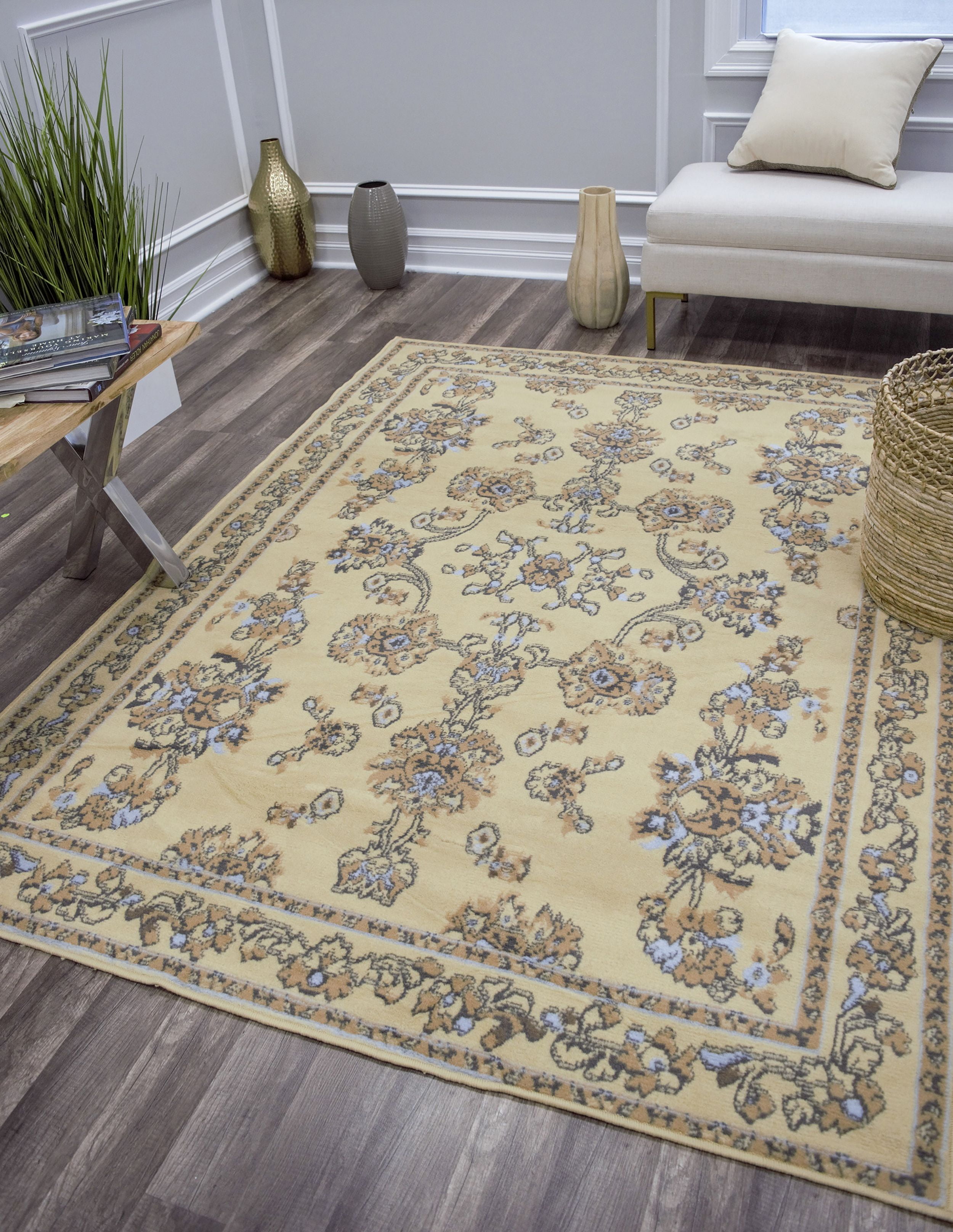 Rugs America Beaumont Collection Legacy Ivory BM30A Traditional