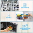 thumbnail image 4 of Recipientes de vidrio para almacenamiento de alimentos M MCIRCO, 24 piezas, azules, 4 of 7