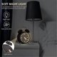 thumbnail image 3 of 4 Inch Twin Bell Loud Alarm Clock Metal Frame 3D Dial with Backlight Battery Operate Desk Table Alarm Clock,White, 3 of 5