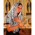 thumbnail image 5 of Bozidol Lace Triangle Church Veil - Madonna Camellia Embroidered Head Covering Chapel Veil for women, 5 of 5