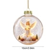 thumbnail image 2 of Barsme Glowing Christmas Story Ornament,Christmas Angel Decoration Ball With LED Light,Mini Holiday Scene Hanging Tree Decor – Warm Glow Keepsake For Mantel Window And Gift Giving, 2 of 6