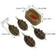 thumbnail image 4 of fastboy Inline Method Fishing Bite Feeders Universal Molds Thrower Fish Lures Plumb Set Attachment Outdoor Freshwater Saltwater Small Grams, 4 of 6