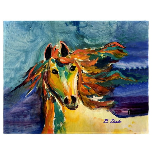Betsy Drake Interiors Colorful Horse Place Mat Set of 4