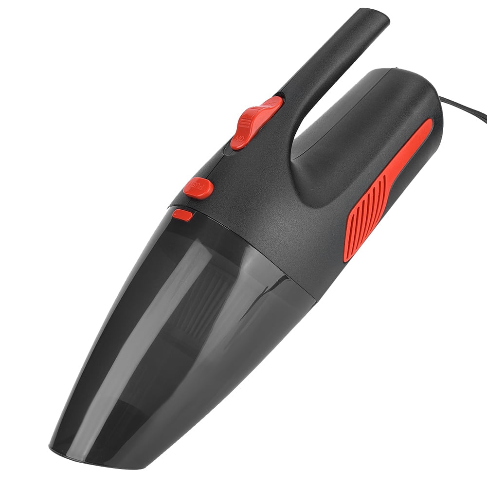 BIMZUC 120W High Power Corded Car Vacuum Cleaner, Portable Wet Dry Handheld Auto Vacuum with 12V DC Suction for Vehicle Interior Cleaning (Black) - 13.3 inches / 34 cm