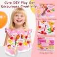 thumbnail image 3 of Juego de juguetes para tartas de cumpleaños Big NoseDeer, 37 piezas, DIY Pretend, 3 of 9