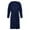 Dark Blue, variant on YanHoo Mens Fleece Plush Robe with Hood Ultra Soft Fluffy Full Length Long with Pockets Luxurious House Coat
