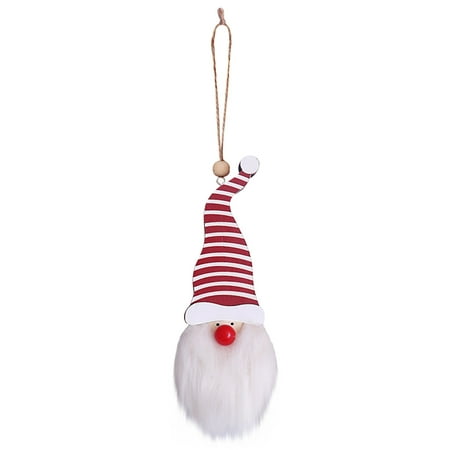 

Veki Plush Lighted Xmas Wooden Nose Window With LED Tree Pendant Decoration Holiday Ornament Hanging Christmas Decoration Hangs Bead Garland Decorations
