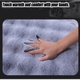 thumbnail image 3 of 11 Pcs Luxury Thickened Plush Car Seat Cushion Set Non-Slip Soft Fluffy Faux Rabbit Fur Protector Warm Front and Back Seat Covers Automotive Interior Accessories, 3 of 6