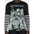 thumbnail image 3 of Beetlejuice Men's and Men's Big & Tall Poster Graphic Tee with Long Sleeves, Sizes S-3XL, 3 of 4