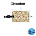 thumbnail image 3 of Peaches And Cream Wallpaper Faux Leather Travel Luggage Tag, 3 of 7