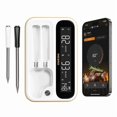 thumbnail image 1 of INKBIRD 5GHz & 2.4GHz WiFi Wireless Meat Thermometer with 2 Size-Coded Probes and Unlimited Range,Bluetooth 5.4 Thermometer with 360° Readable LCD-Enhanced Booster,White, 1 of 9