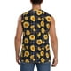 thumbnail image 4 of Balery Royal Blue Plaid Sunflower Camisetas sin mangas para hombre, absorbe la humedad y protege contra el mal olor.-X-Large, 4 of 7
