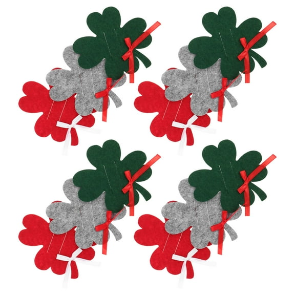 COMPUKAS 12Pcs Card Holder Money Clip Christmas Festive Design Assorted Color for Holiday Events and Cash Storage