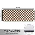 thumbnail image 5 of Kitchen Rugs Sets Of 2,Brown and White Checkerboard Pattern Anti Fatigue Kitchen Mat Rugs Non Slip Washable,Decorative Kitchen Floor Mats for Kitchen,Sink,Laundry,17"x47"+17"x47", 5 of 5