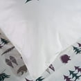 thumbnail image 4 of Northern Exposure Sheet Set King 4 Piece Printed Bed Sheet, Super Soft Polycotton Easy Care Fitted Flat Bedding Sheets & Pillowcases for Bedroom (White), 4 of 5