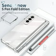 thumbnail image 3 of ELEHOLD Samsung Galaxy Z Fold 5 Clear Case with Built-in Screen Protector Stylus Pen, Full Body Protective Shockproof Anti-Scratch Plating Clear Cover Case for Samsung Galaxy Z Fold5 - Clear, 3 of 6