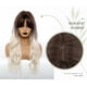 thumbnail image 4 of Fiudx Ofertas relámpago del día Capucha de fibra química con pelo largo realista y forma de cola gris ahumada en degradado, 4 of 7