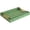 Green, variant on 2-Piece Modern Decorative Tray Set, Shagreen Leather and Wood Serving Trays with Gold Metal Handles, Luxury Storage Organizer for Coffee Table, Ottoman and Bathroom Vanity