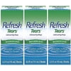 Refresh Tears Lubricant Eye Drops, 0.5 fl oz,15mL each Sterile- Value (3 Pack)