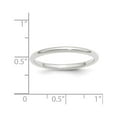 thumbnail image 4 of Primal Gold 14 Karat White Gold 2mm Standard Comfort Fit Band Size 13, 4 of 5
