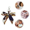 thumbnail image 3 of Unique Bargains 1 Pc Fashion Bow-knot Scarf Bag Charm Bag Accessories Blue, 3 of 5