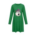 thumbnail image 5 of Taqqpue Womens Halloween Cotton Nightgown Long Sleeves Round Neck Sleepshirt Print Nightshirt Casual Plus Size Knee Length Sleep Dress Pullover Halloween Pumpkin Printed Sleep Shirt for Women, 5 of 6