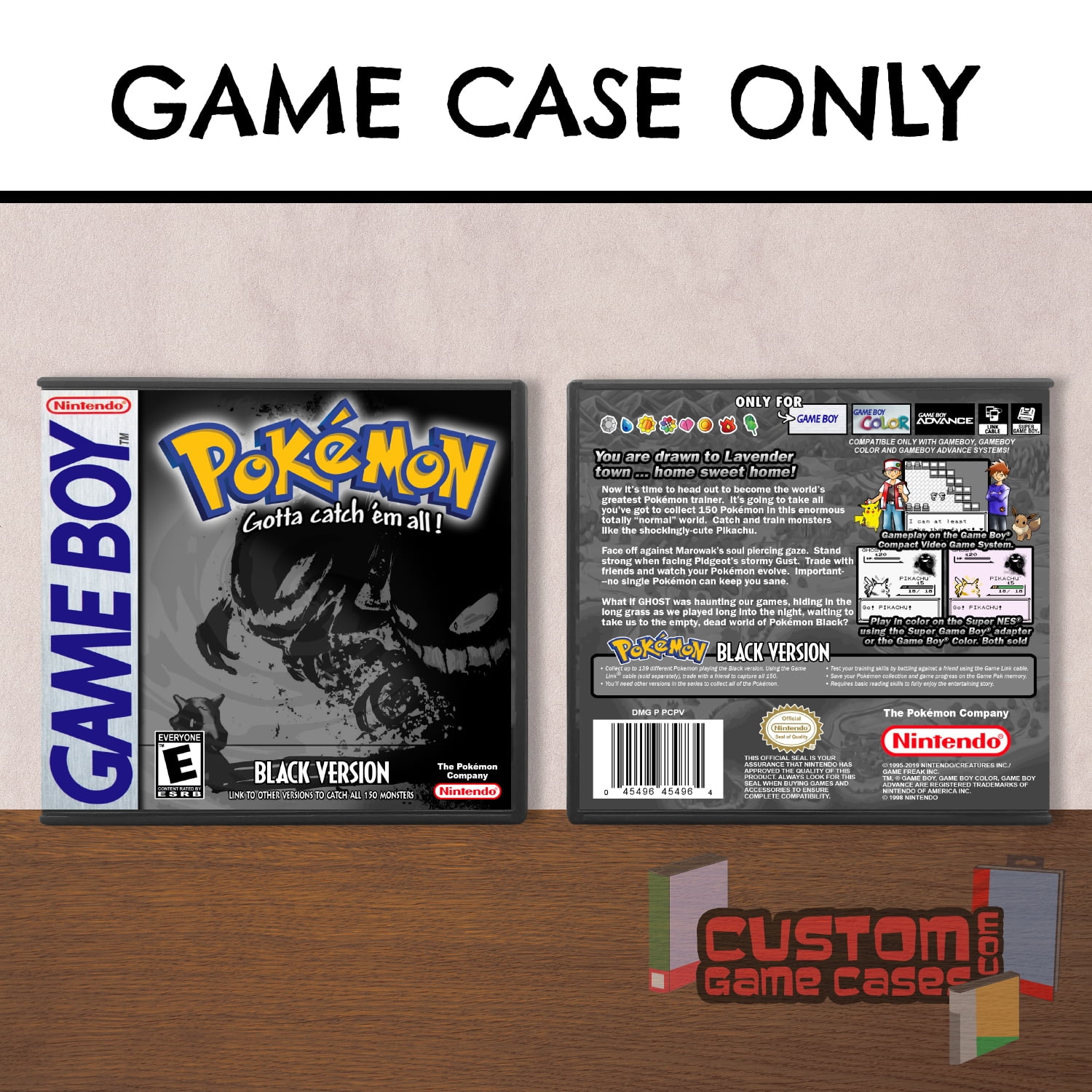 Pokémon Pokemon Black Version REPRODUCTION CASE No Game 