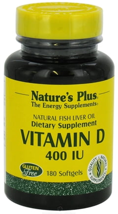 Nature's Plus - Vit D3 Natural 400 IU Softgel 180