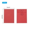 thumbnail image 2 of REGALWOVEN Kraft Paper Envelope with String Tie Closure Red 5.5x4 Inch, 2 of 8