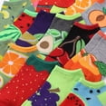 thumbnail image 2 of Colorfut Women's 20 Pairs Colorful Patterned Low Cut/No Show Socks NS212-AB, 2 of 5