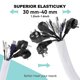 thumbnail image 2 of Funda para cables AGPTEK, paquete de 2 unidades, 1,6 pulgadas y 1,5 m, color blanco, 2 of 7