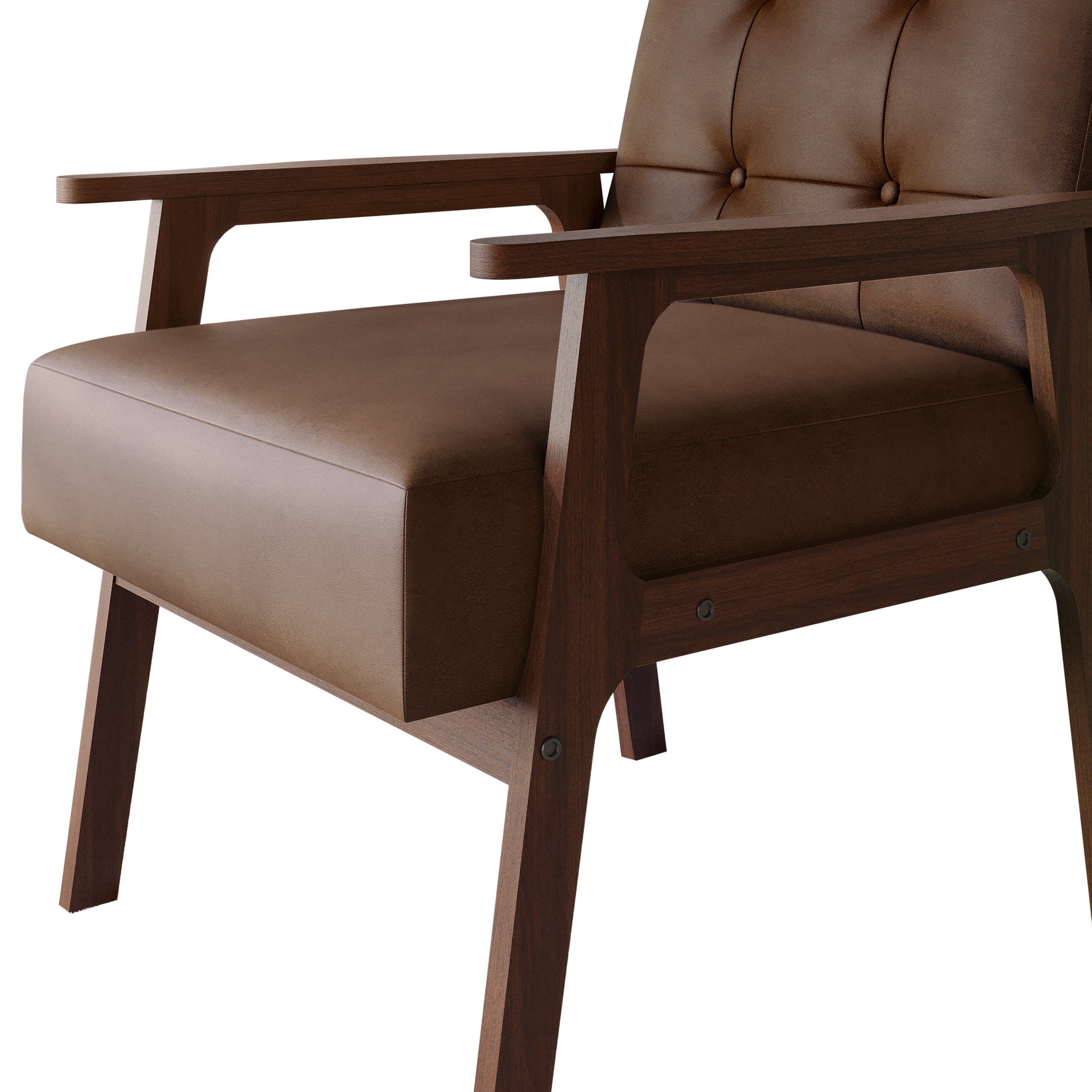 Castle Place Shabby Chic Accent Chair, Brown