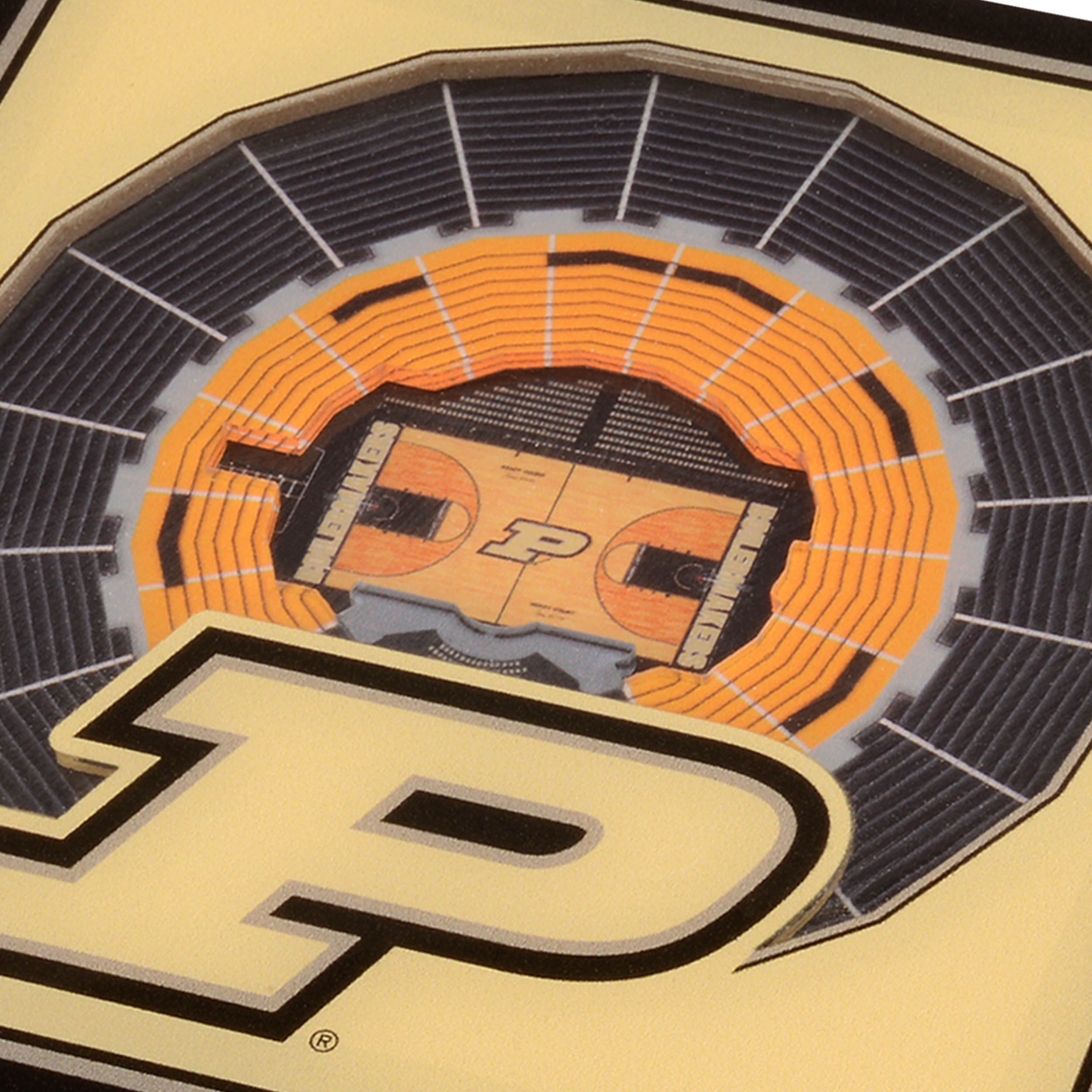 YouTheFan NCAA Purdue Boilermakers BB Stadiumview Cribbage
