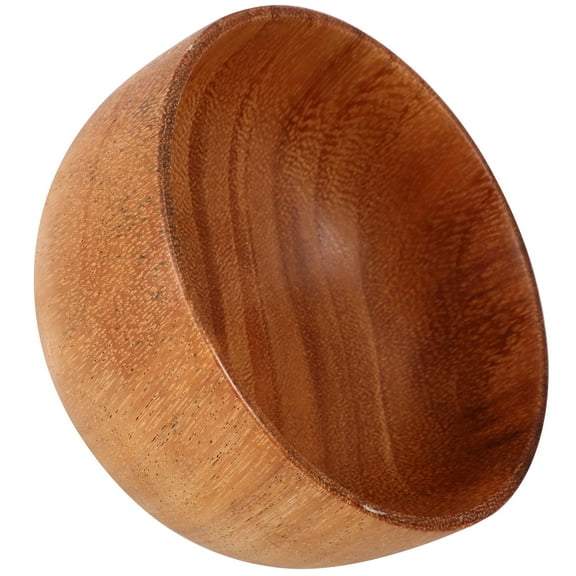 Raindrops Wooden Bowl Natural Wooden Food Serving Bowl Fruit Storage Bowl Snack Bowl