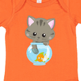 thumbnail image 4 of Inktastic Cute Cat, Little Cat, Kitty, Kitten, Fish Bowl Girls Baby Bodysuit, 4 of 5