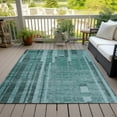 thumbnail image 6 of Addison Rugs Chantille Indoor/Outdoor Transitional Stripes Teal Washable Rectangle Rug, 9' x 12', 6 of 6