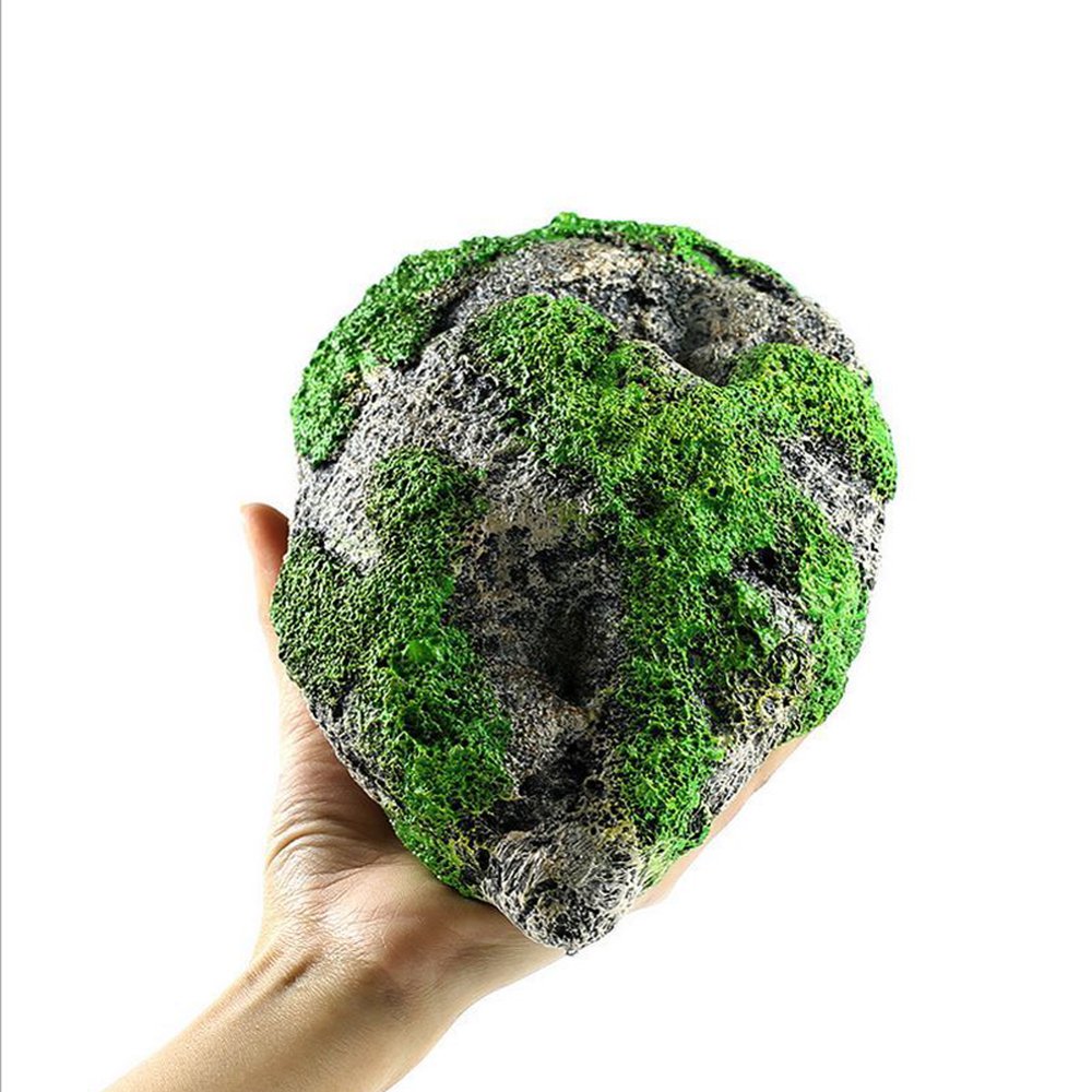 Simulate Floating Rock Suspended Stone Aquarium Fish Tank Underwater