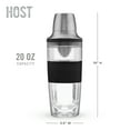 thumbnail image 6 of Host Freeze Cocktail Shaker with Active Cooling Gel, Drink Shaker, 20 oz, 6 of 8