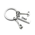 thumbnail image 1 of CAROOTU Stainless Steel Keychain with Mini Simulation Wrench Tool Pendant 9*28cm Key Buckle with Letters Gift for Father's Day, 1 of 6